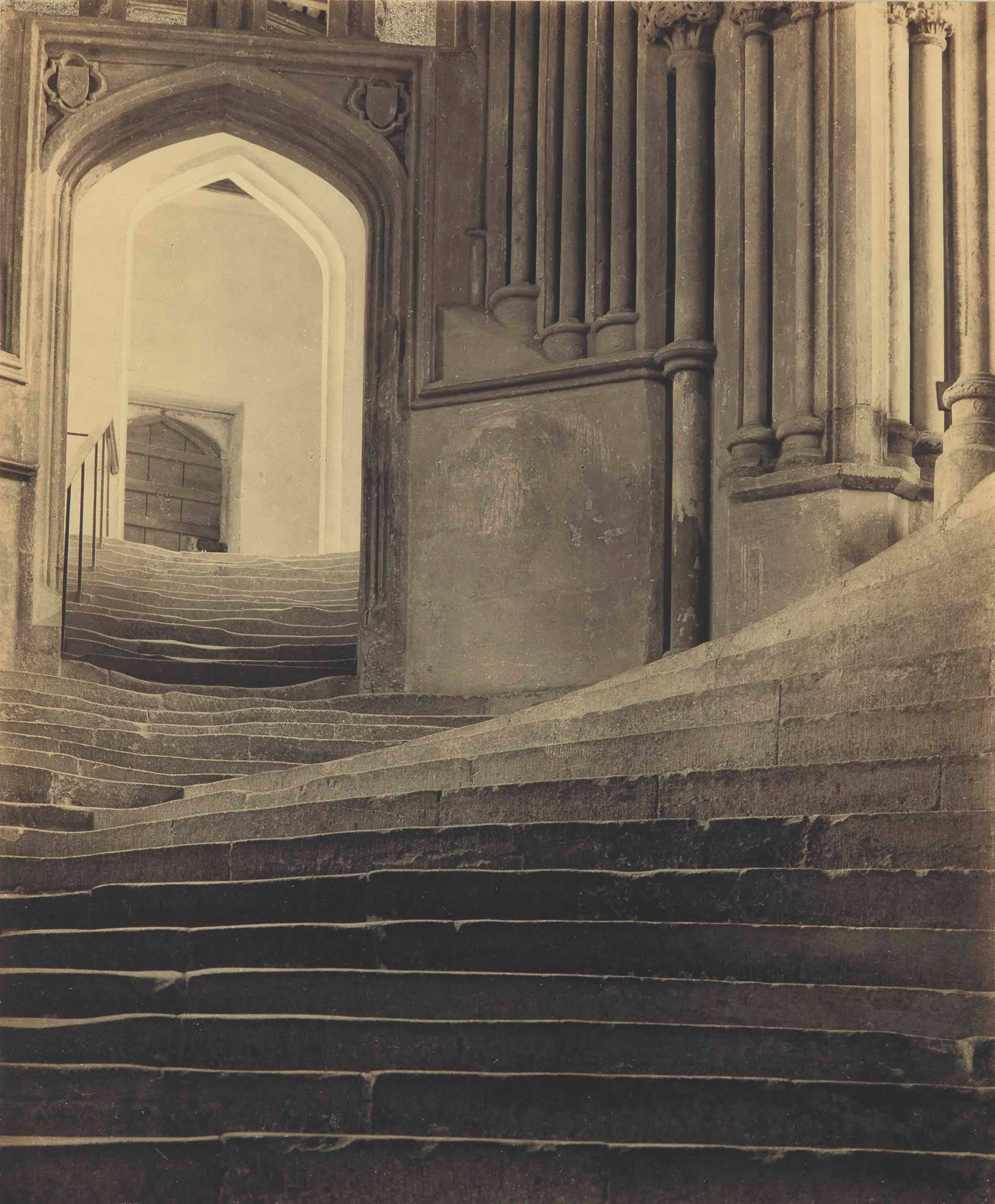 A Sea of Steps, Wells Cathedral, Steps to Chapter House | Frederick H. Evans 1903