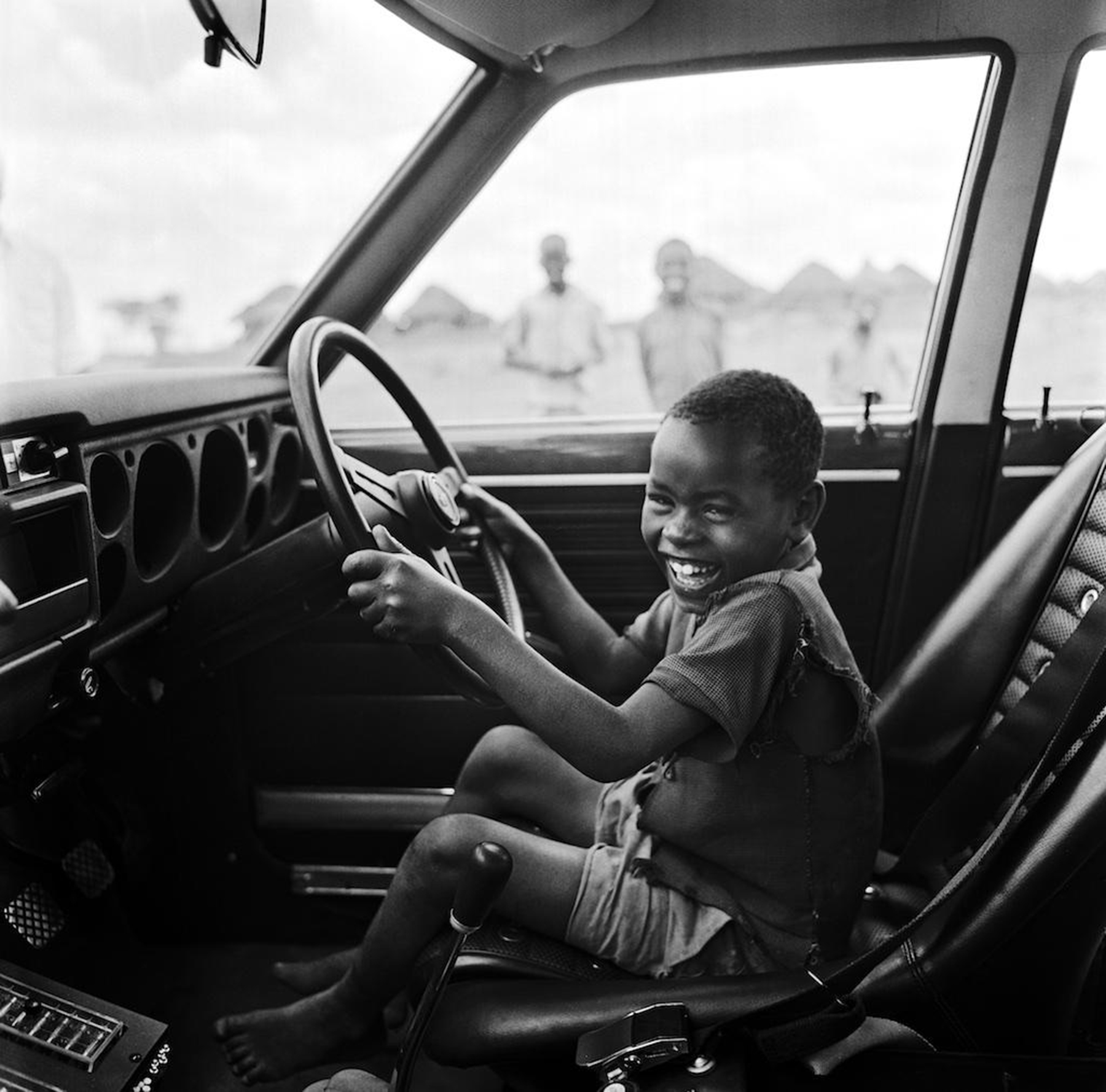 Boy enjoying his car ride | Mohamed Amin