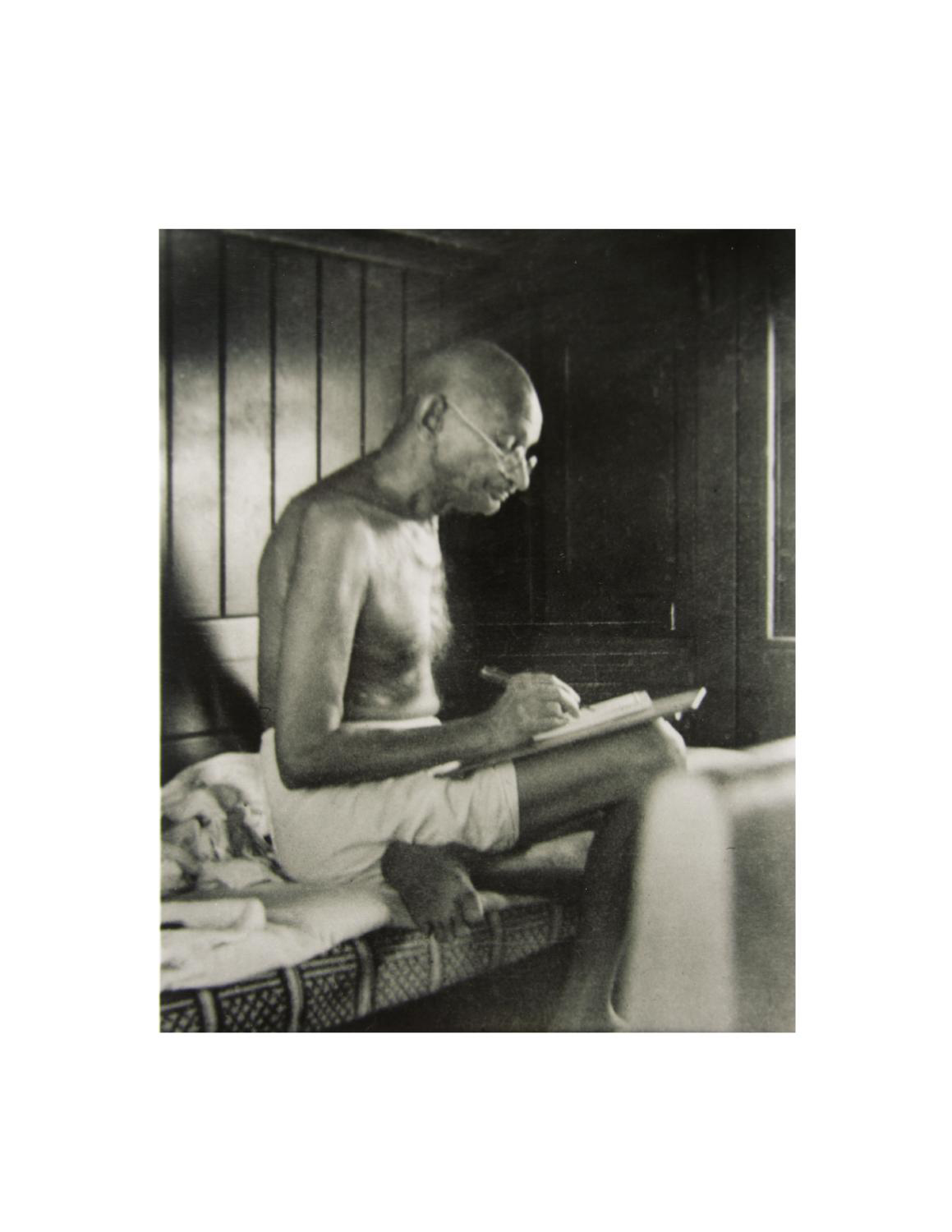 Sunil Janah photograph of Gandhi